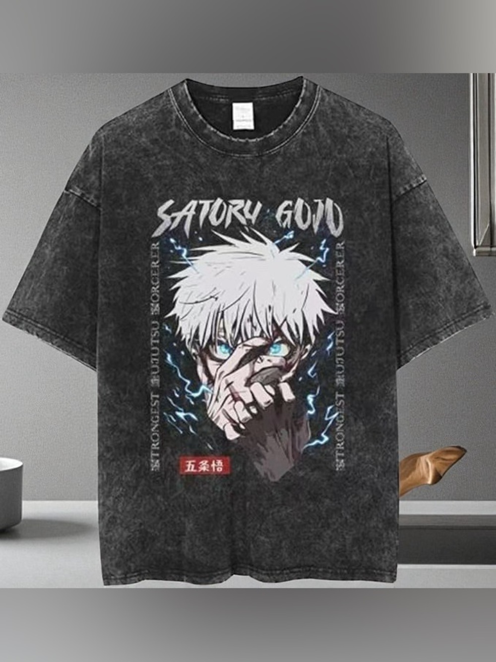 ✨Black Graphic Anime Tee featuring Satoru Gojo